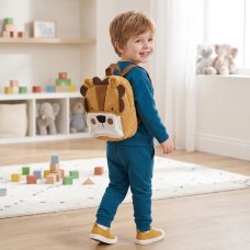 J16526: Boys Lion Sweatshirt & Jog pant Outfit With Matching Rucksack (2-4 Years)